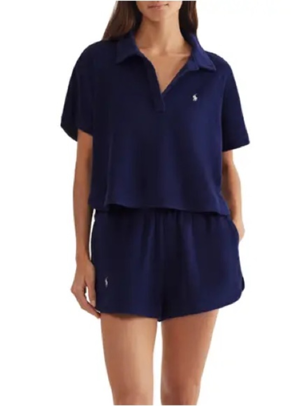 Polo Ralph Lauren Terry Shirt & Shorts Set in Navy XL
